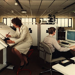 Office work in the 1980s (image: public domain