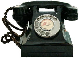 A phone from the 1950s A phone from the 1950s
