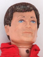 Action Man with flocked hair, 1970-76 Action Man with flocked hair, 1970-76