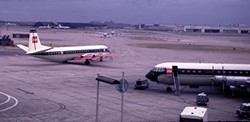 BEA Vickers Viscounts on the runway in the 60s